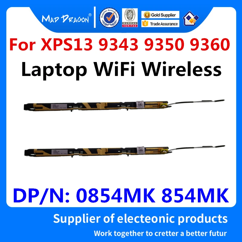 

Новый оригинальный ноутбук Встроенная WiFi Беспроводная Антенна для Dell XPS13 9343 9350 9360 ZAZ00 WiFi антенна 0854MK 854MK DC33001LBOL