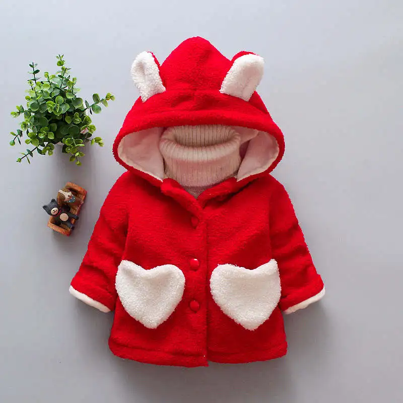 picture color Младенец bibicola куртки для маленьких девочек мода bebe мультфильм мех толстовки Верхняя одежда малышей Детская одежда детские спортивные куртки пальто - Цвет: picture color