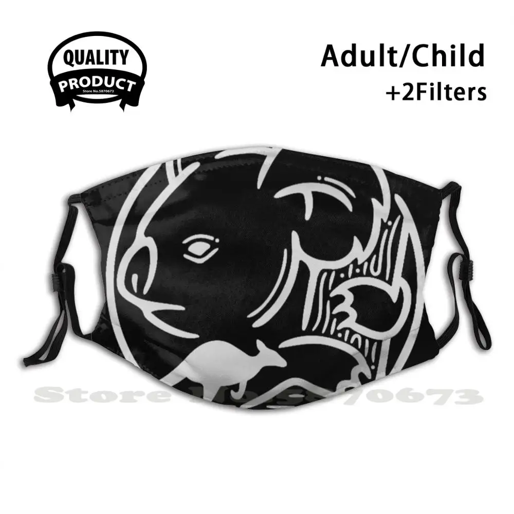 

Koala, Kangaroo, Australia Anti Dust Filter Men Women Kids Girl Boy Teens Mouth Masks Koala Nature Kangaroo Australia Fun Funny