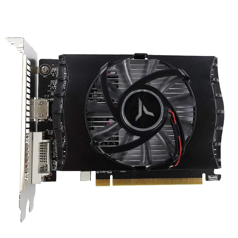 Игровая видеокарта Yeston GT1030 2 ГБ GDDR5 64 бит 1228 МГЦ/1468 МГц 6000 МГц|Видеокарты| |