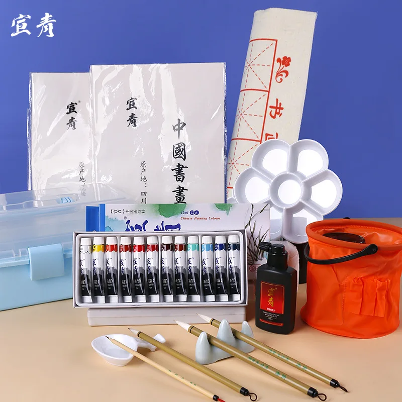 

for Chinese Painting Tool Set 6Ml Tube Packing 12/18/24 Color Beginner Children Ink Painting Pigment for Chinese Painting