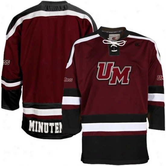 

Retro throwback UMASS MINUTEMEN MEN'S Hockey Jersey Embroidery Stitched Customize any number and name
