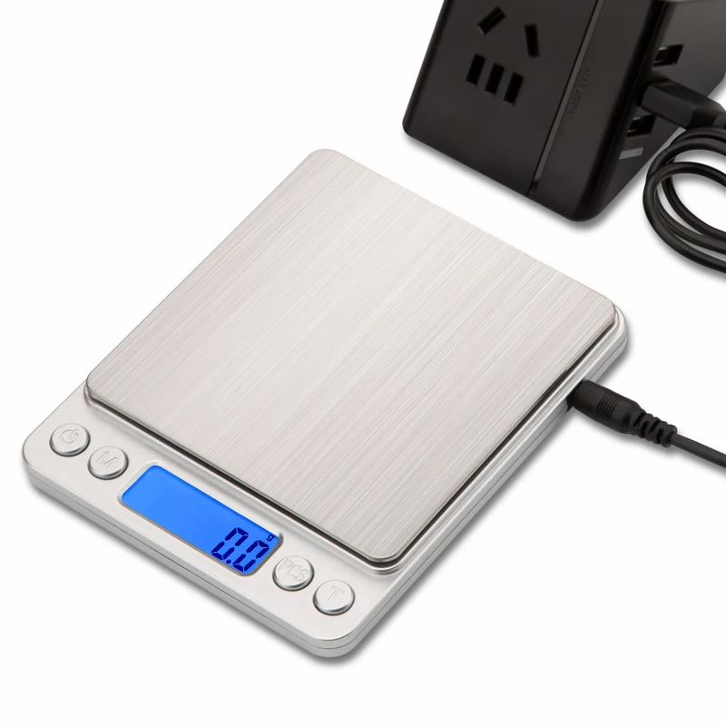 Upgraded USB Powered Kitchen Scale Mini Digital Gram Scale High Precision Multifunctional Stainless Steel Pocket  Food Scale