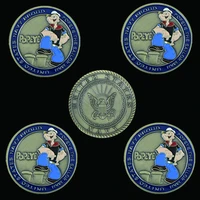 5pcs commemorative popeye souvenir coin home decor gift best collection for popeye fans