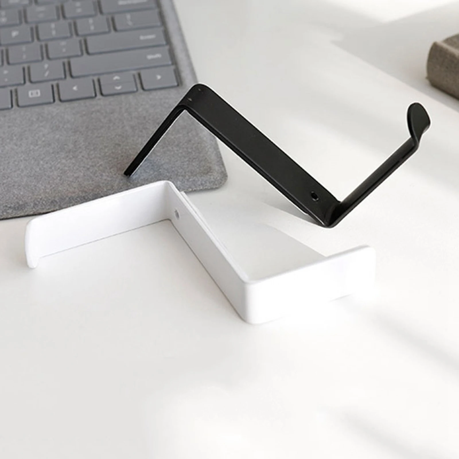 

1pc Desktop Headphone Stand Clamp Hook Organizer Space Saving for Scratching Prevention