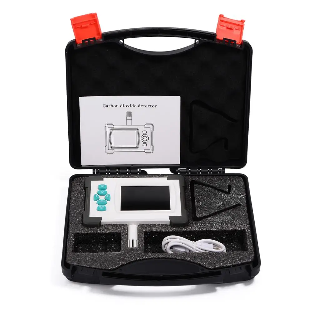 FOSHIO Carbon Dioxide Detector Meter Portable CO2 Monitor Sensor Air Quality Public Industrial Agriculture Gas | Автомобили и