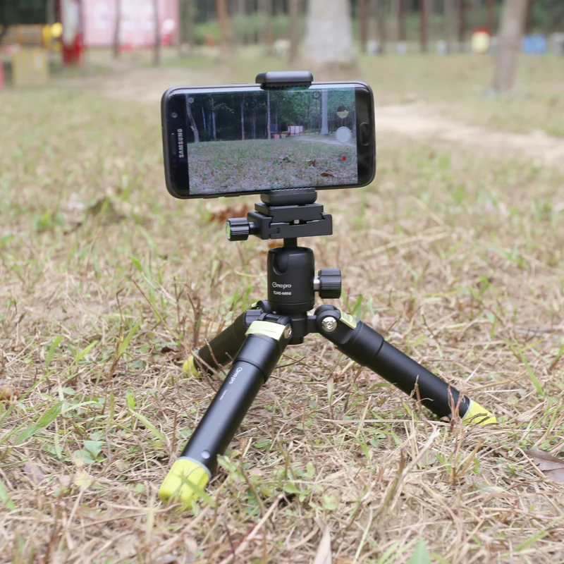 xiletu t245 mini portable tripod stand lightweight mini tripod with ball head for mobile phone and camera free global shipping