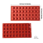 Форма для торта сделай сам, круглая силиконовая форма с полушариками, 36 отверстий, для шоколада, для муссов и десертов, украшения торта