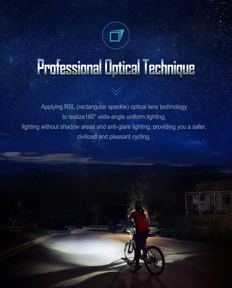 Фонарь NEX 700 лм велосипедный светильник с дистанционным переключателем давления