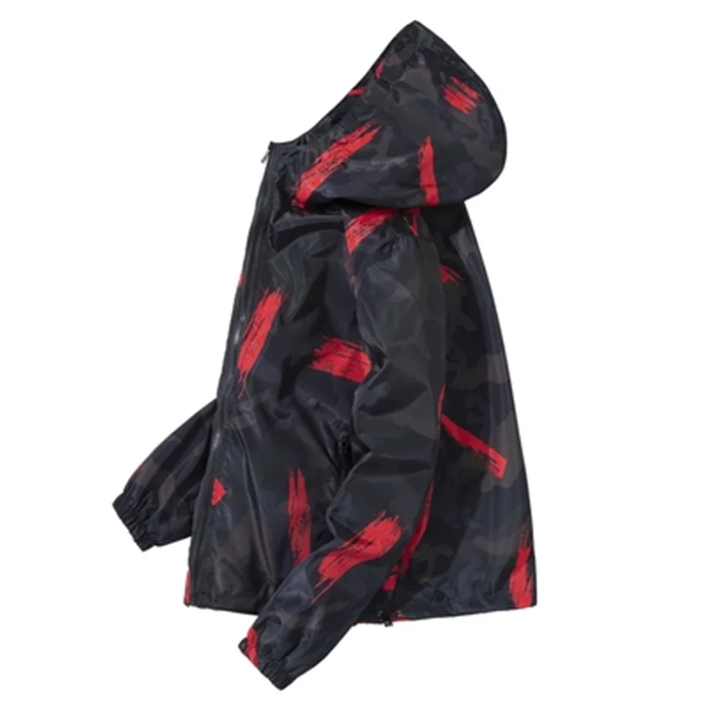 

Spring Autumn Men 2021 Camouflage Male Casual Slim Outer Windbreaker Long Sleeved Hiking Fitness Breathable Running Coat Jacket