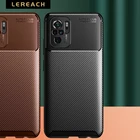 Противоударный чехол для Xiaomi Redmi Note 10 Pro, 8, 9, 5G, из углеродного волокна
