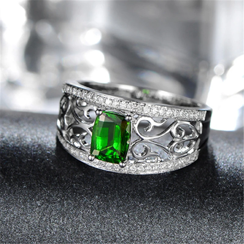 New Silver Ring Classic Simple Beautiful Temperament Girl Inlaid Zircon Hand Jewelry Gift | Украшения и аксессуары