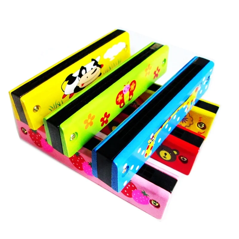 Профессиональная деревянная гармоника с 16 отверстиями ключ рот металлический