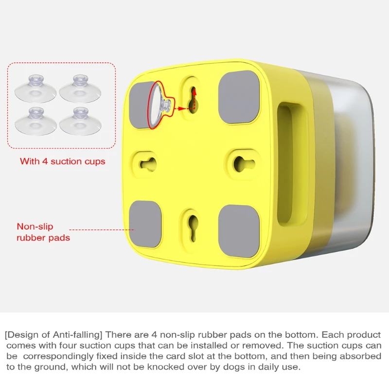 

Pet Dogs Catapult Puzzle Training Slow Food Dispenser Feeder Leaking Device Interactive Toy