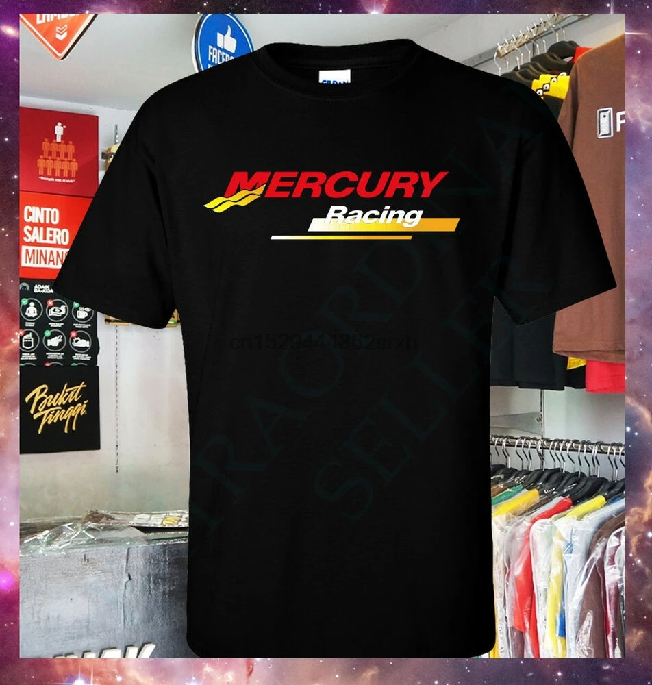 

New Mercury Racing Boats Logo T shirt S-3XL yatchs Marine Performance