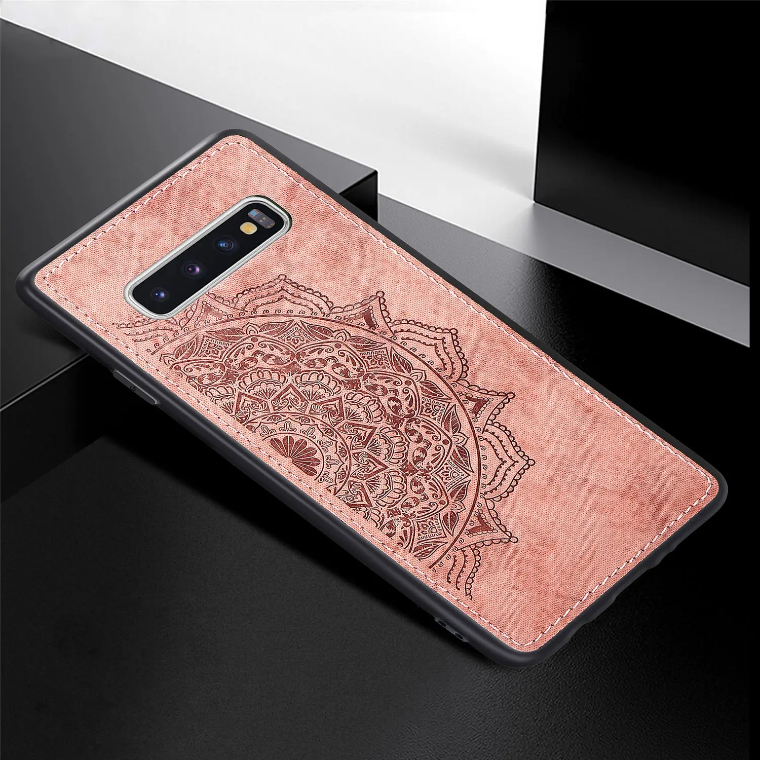 Rose Gold Для samsung Galaxy S10 S9 S8 Note S 10 плюс S10E S7 края ткани ТПУ чехол для samsung A50 A51 A71 A30 A20 A10 A70 A40 крышка - Цвет: Rose Gold