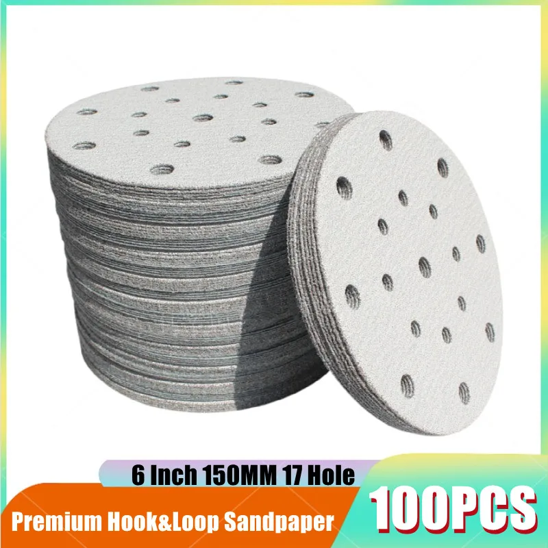 

Шлифовальные диски, зернистость 60-100, 6 дюймов, 17 отверстий, 2000 шт.