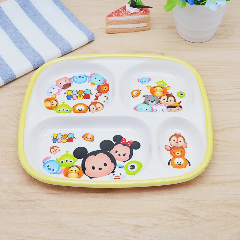 Столовая посуда Disney с Микки Маусом детская мультяшная кухонная тарелка чашка