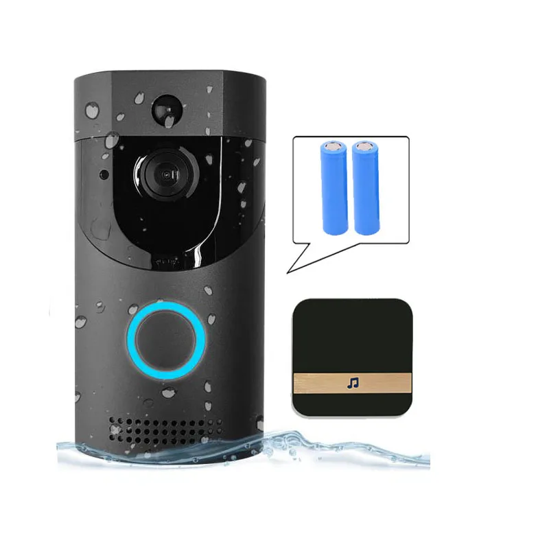 Горячая 3C B30 Wifi дверной звонок Ip65 Водонепроницаемый Смарт видео 720P беспроводной