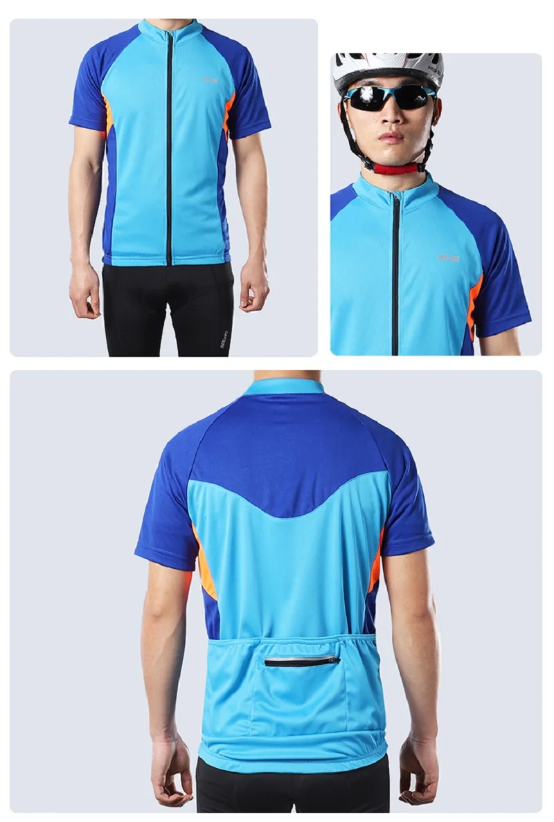 Мужская велосипедная Джерси ARSUXEO с коротким рукавом 2020 быстросохнущие рубашки