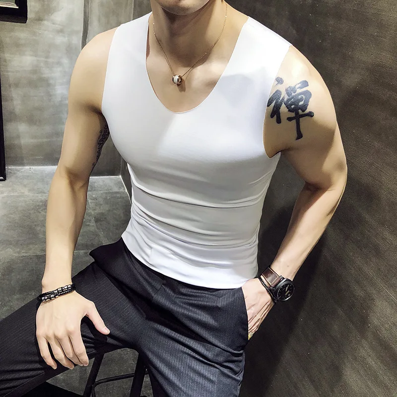 MRMT 2021 Фирменная Новинка Мужская бесшовный жилет льда шелковый для мужские