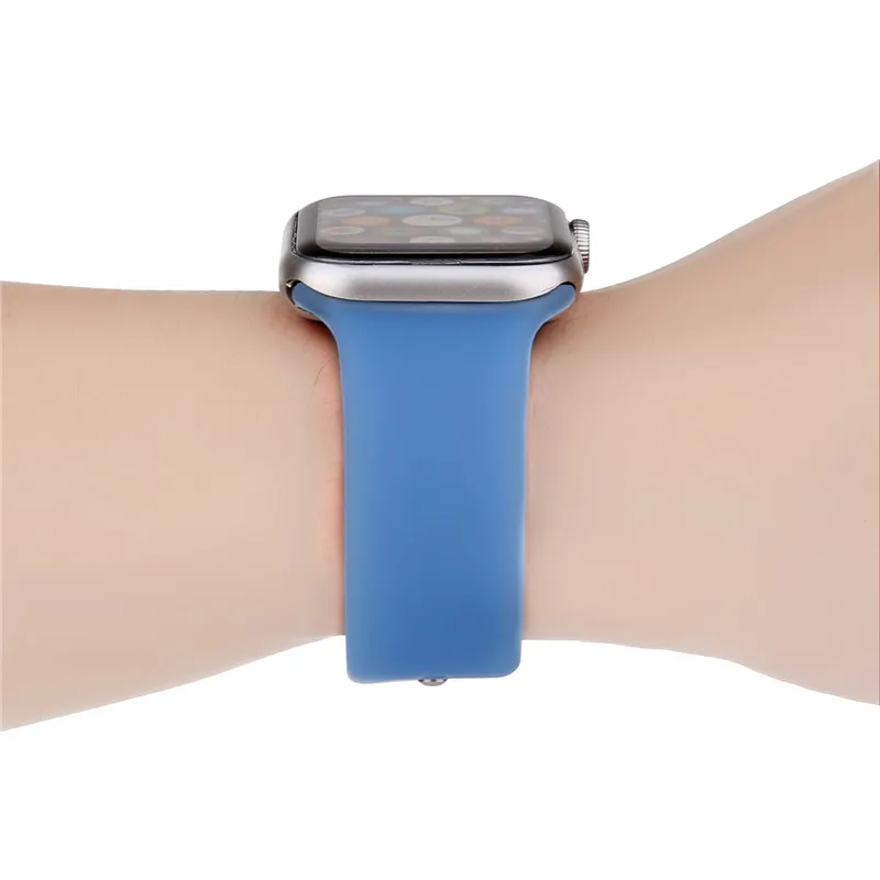 Мягкие силиконовые спортивные петля ремешок для наручных часов apple watch версия 1 2 3