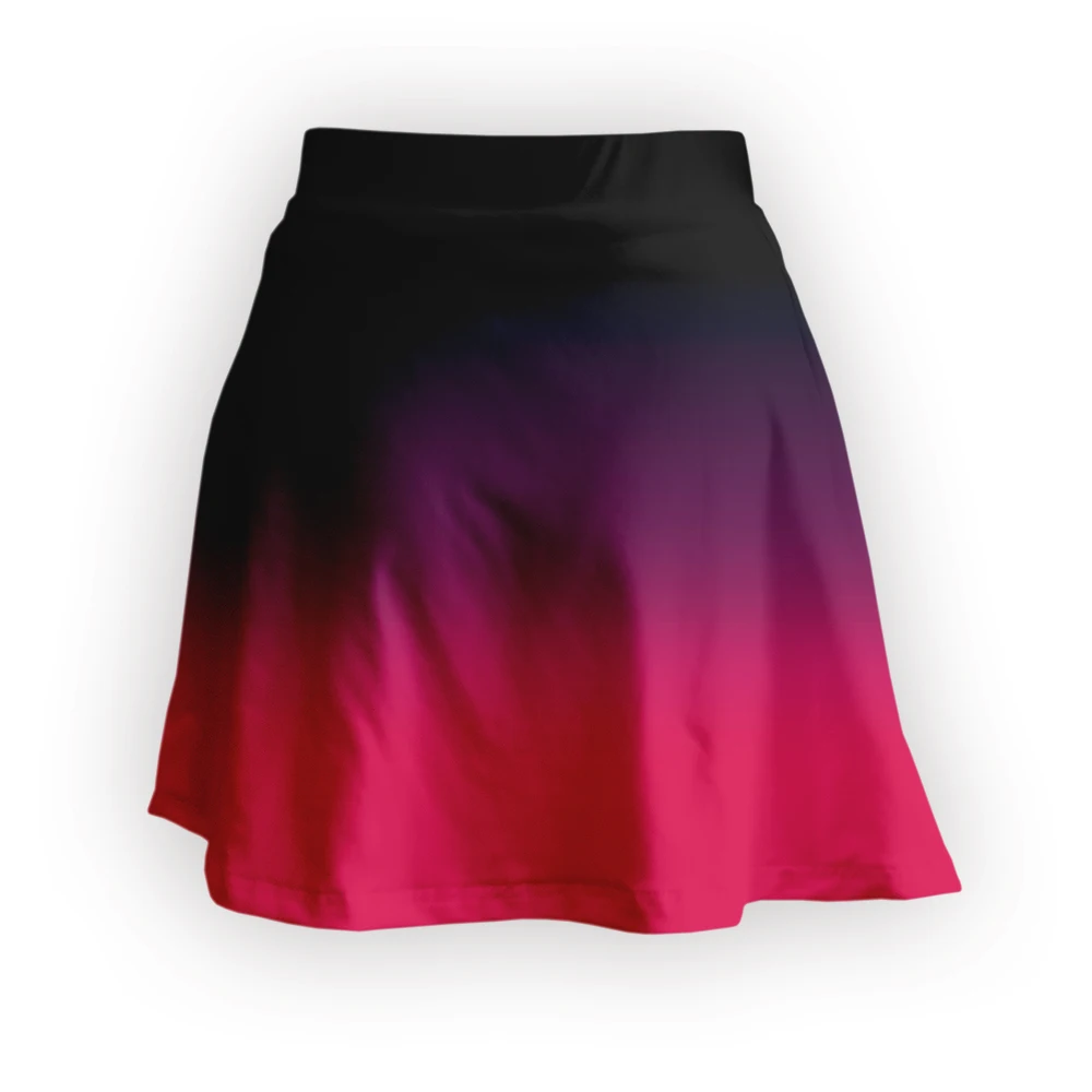 Повседневная дышащая женская мини-юбка трапециевидной формы с высокой талией