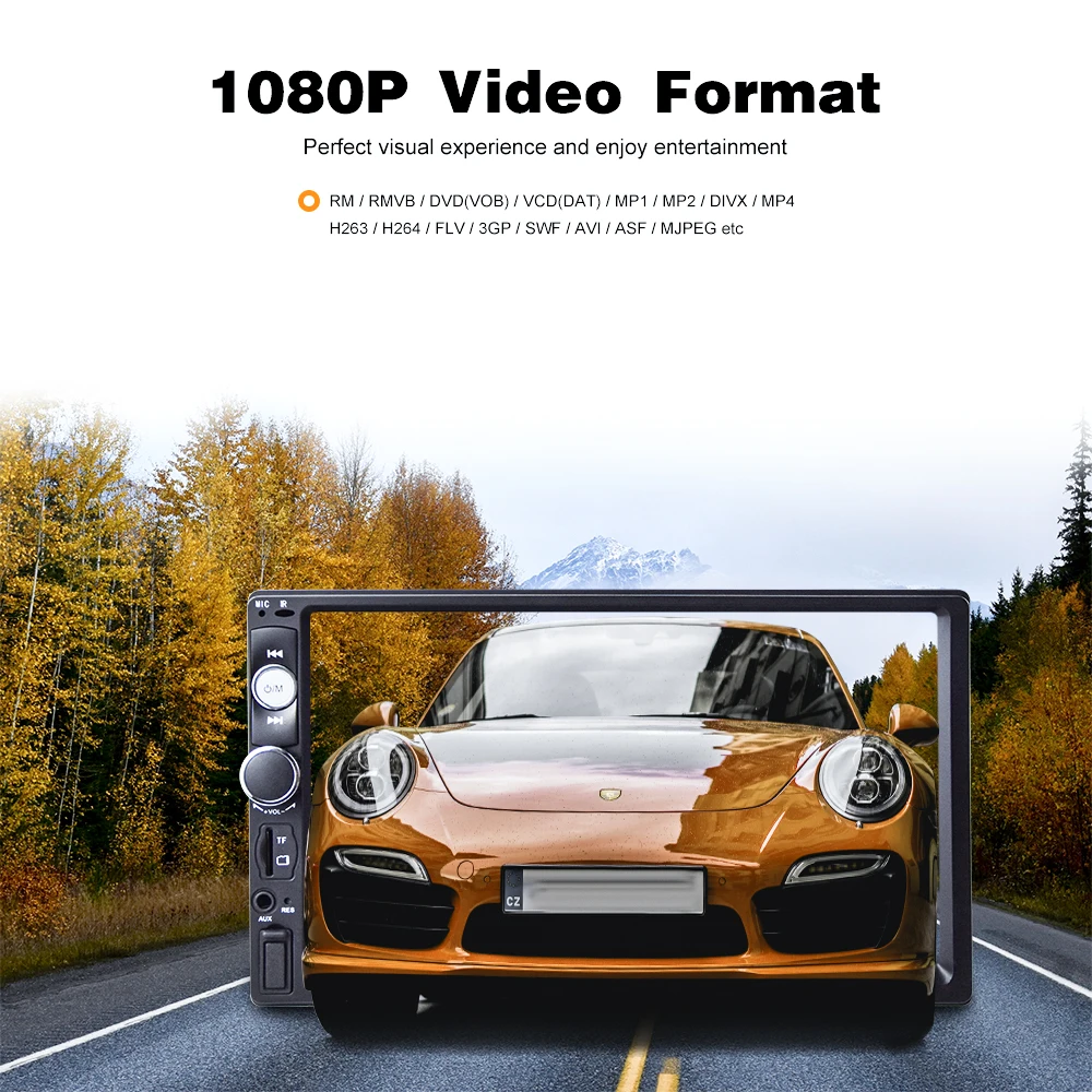Автомагнитола AMPrime 2din 24 В с Bluetooth Mirrorlink FM AUX MP5 плеер стерео камерой заднего вида |
