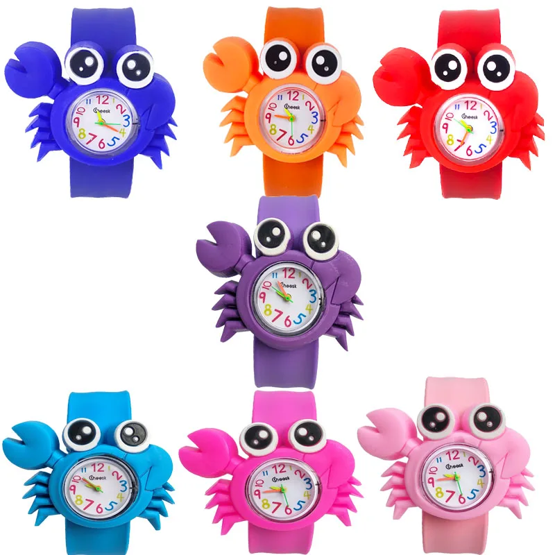 

Toy Clock 7 Colors Crab Children's Watch Boys and Girls Birthday Christmas Party Gifts Suitable for Kids Baby 3-8 Years Old