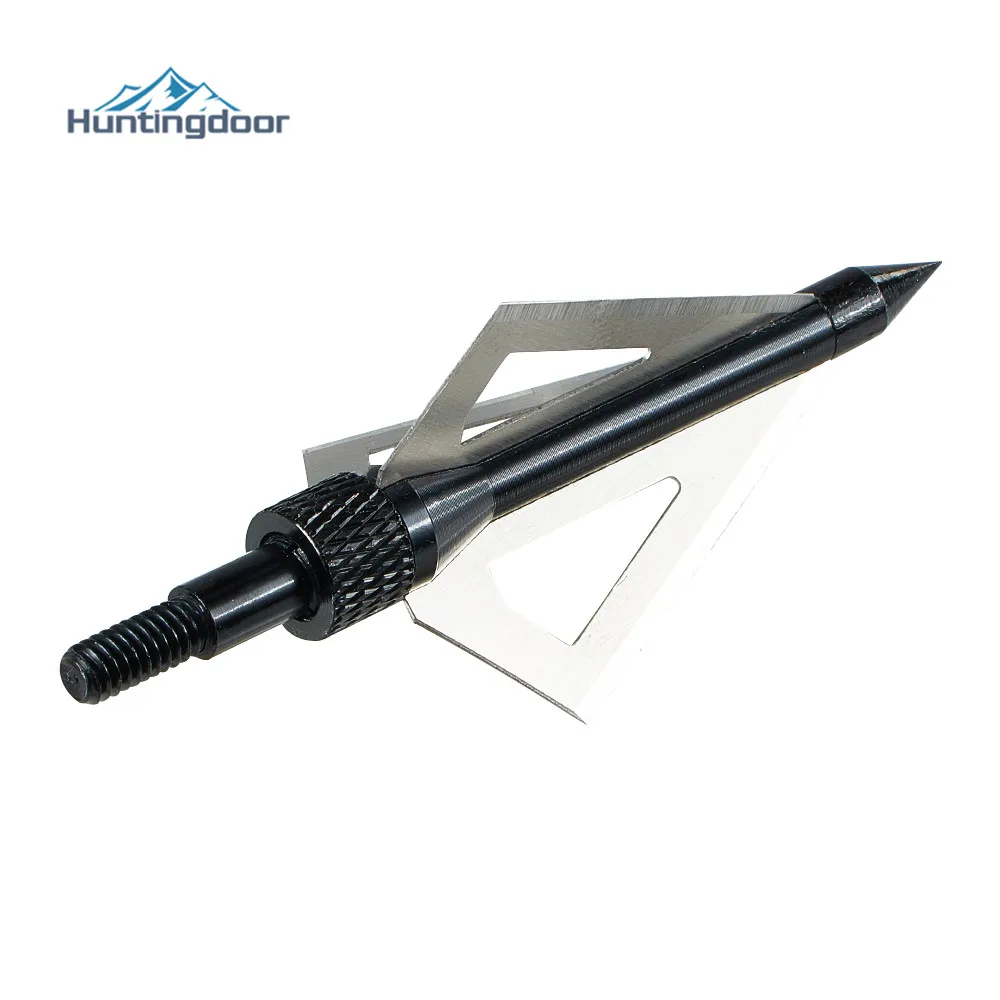 

6PCS Hunting Triple Blade 125 Grain Crossbow Arrowhead 3 Blade Mechanic Hunting Broadheads for Archery Arrows & Crossbow Bolts