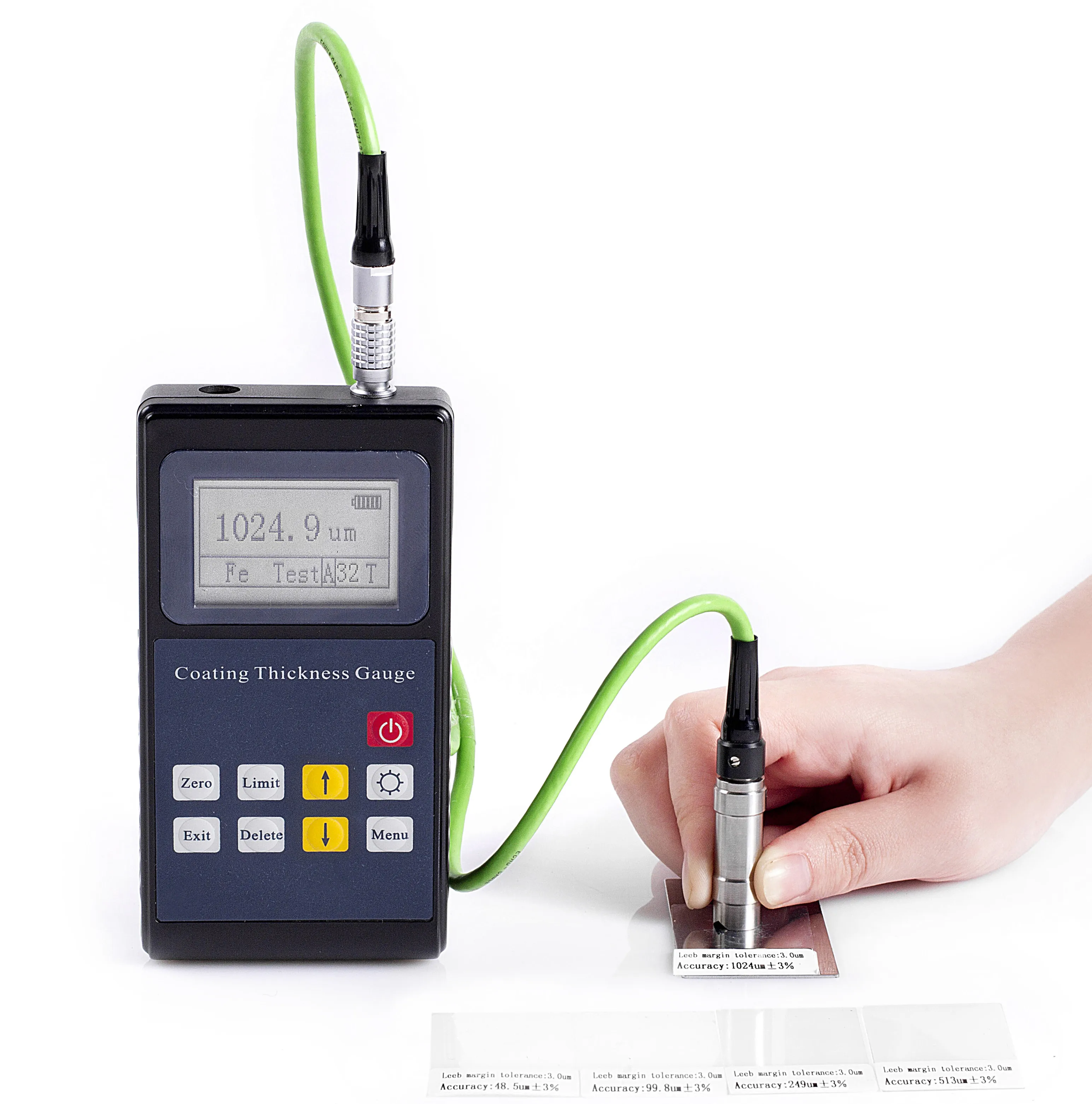 

Coating Thickness Gauge High Precision Car Paint Measuring Machine Galvanizing Magnetic induction (Fe)