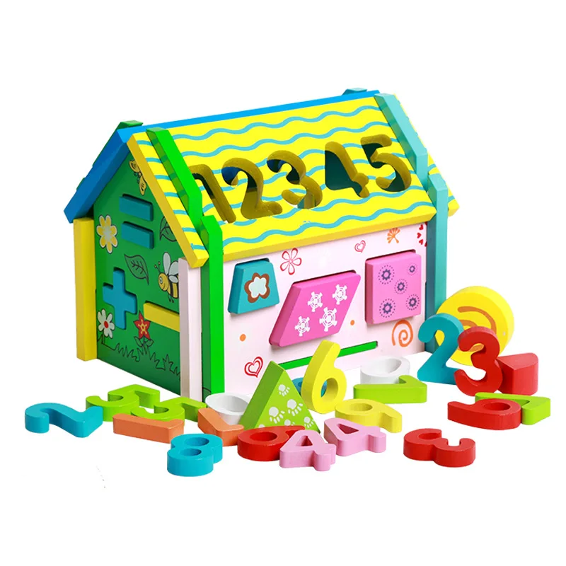 

Детская развивающая игрушка для раннего развития деревянная форма разборка цифровая геометрическая форма познавательная разборка игрушк...