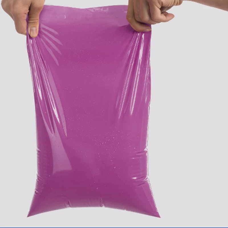 

50 шт. Курьерская сумка для хранения темно-фиолетовые пластиковые конверты утолщенная Почтовая доставка сумка полиэтиленовая почтовая Водо...
