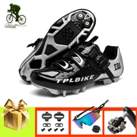 pro cycling shoes men women mountain bike sneakers add spd pedals self locking breathable riding bicyle mtb shoes wear resistant