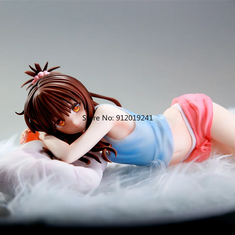 

23cm Anime To LOVE Ru Darkness Yuuki Mikan Lying Sleeping Ver. Comics Sexy Model Girl PVC Action Figure Toys Anime Decor