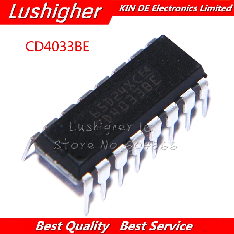 10 шт. CD4033BE DIP 16 CD4033 4033BE HEF4033BP HCF4033BE HCF4033|Интегральные схемы| |