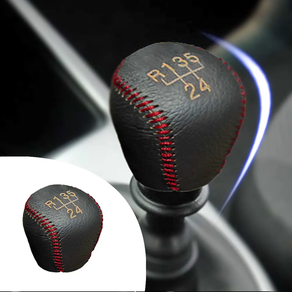 

For KIA Forte 2009-2015 Carens 2011 AT 1pc PU Leather Hand Brake Shift Knob Cover Gear Case Car Decor Shift Knob Shell