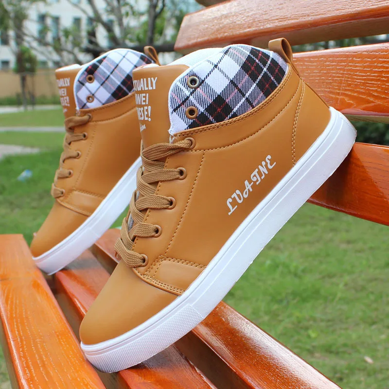 

High Top Sneakers Men Casual Shoes Lace Up Trainers Male White Sneakers Breathable Tenis Casual Sneakers Men Zapatillas Hombre