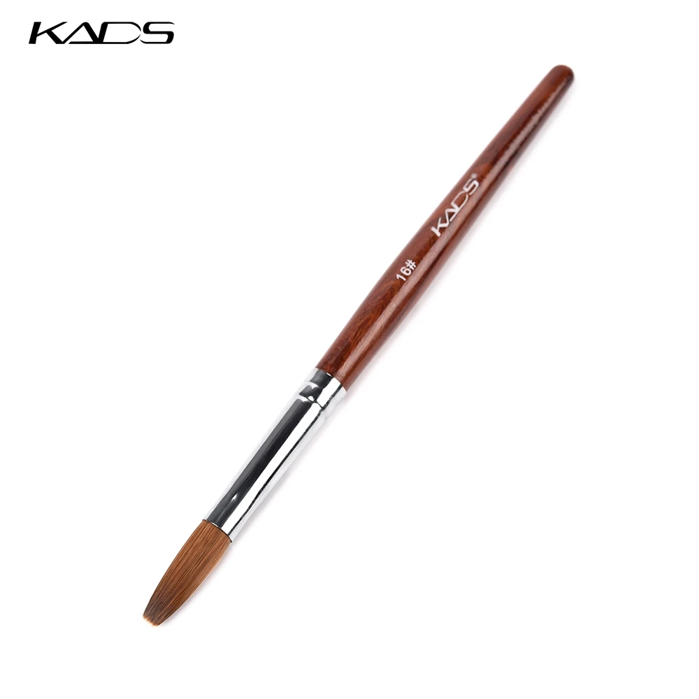 KADS 16 # искусственная полигелевая щетка ОБЖИМНАЯ головка красная деревянная ручка