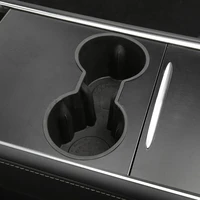 car water cup holder for tesla model 3 model y 2021 accessories silicone skid proof water proof car coasters double hole holder