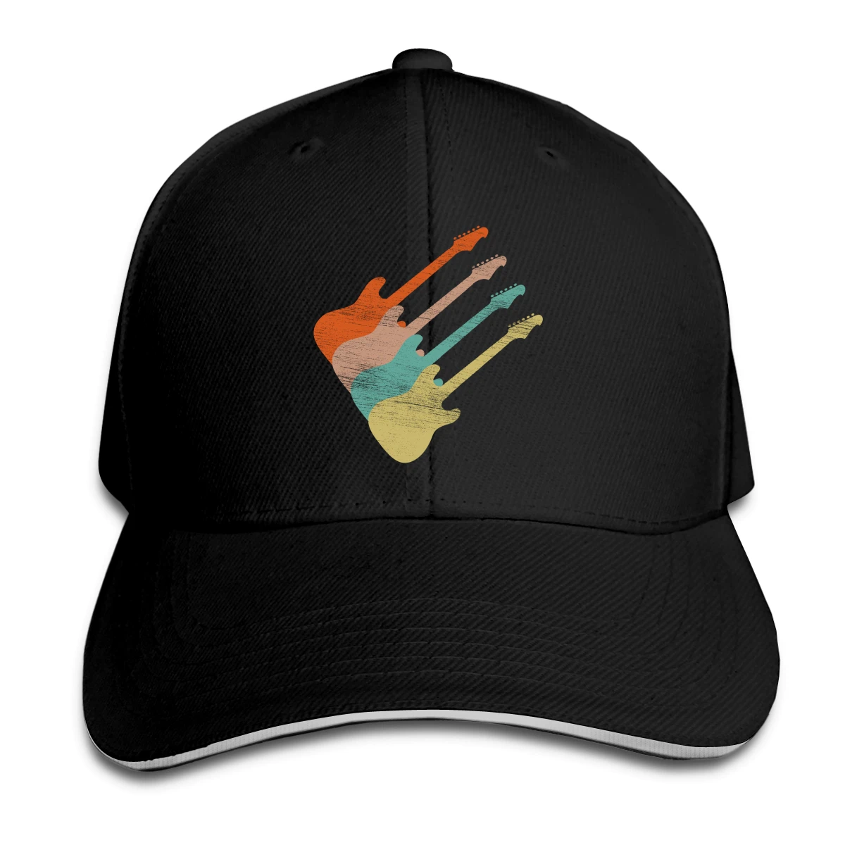 

Vintage Electric Guitar Hat Baseball Cap for Men Women Fashion Adjustable Sun Hat