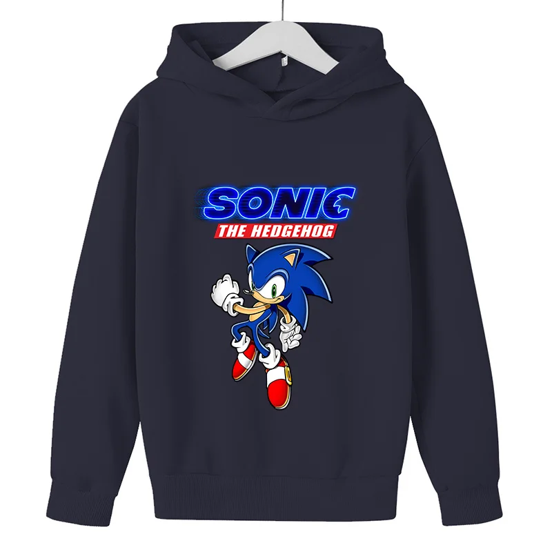 

4 to 14Y Animation Children Cartoon Characters Sonic Clothing Young Boys Clothes Tracksuits Kids Sport Suits Hoodies Top