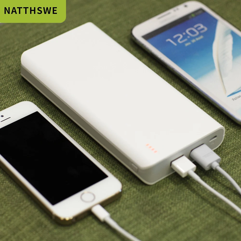 NATTHSWE 20000 mAh power Bank PD Быстрая зарядка 3 0 bank для Xiaomi Mi 9 портативный внешний