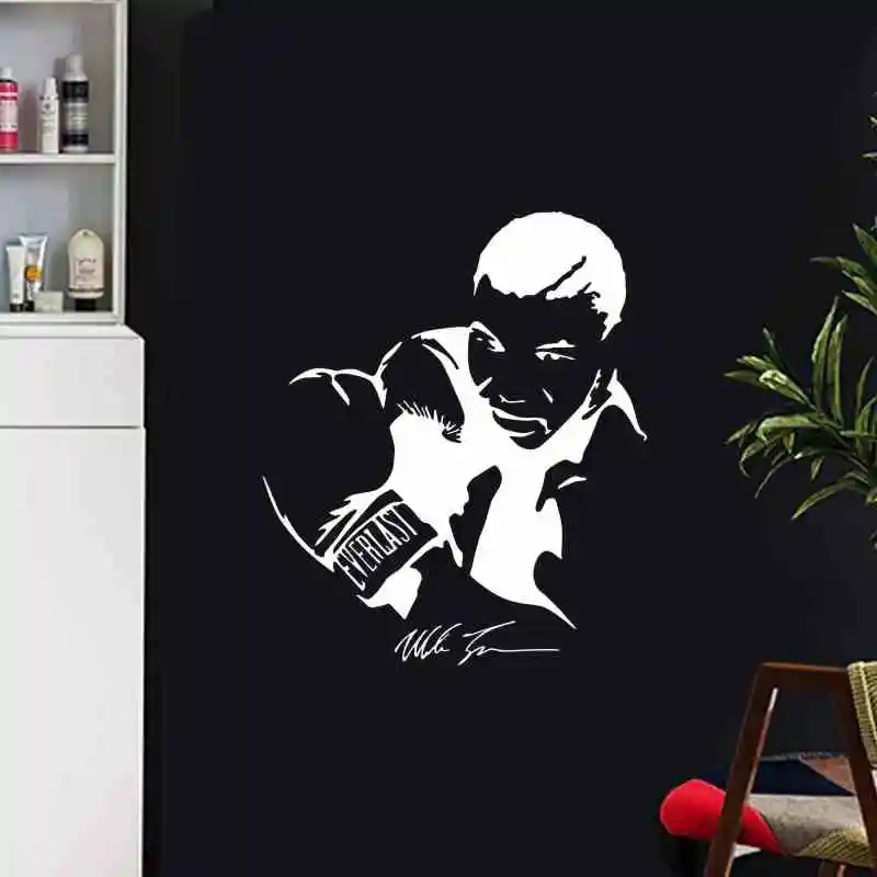

Tyson Boxing Wall Sticker Kick Boxer Play Glove Free Combat Vinyl Striker Home Decoration Wall Decor Pugilism Car Decal