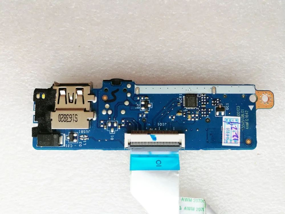 Оригинал для Lenovo Flex 4 1470 1570 1580 usb аудио плата с кнопкой включения питания|Звуковые