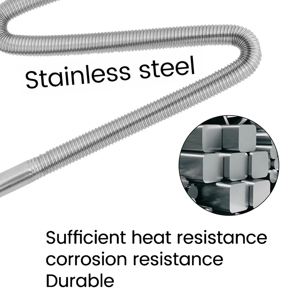 

For Diesel Heaters 1x For Truck Exhaust Pipe 2.5cm Inner Dia 200cm Long
