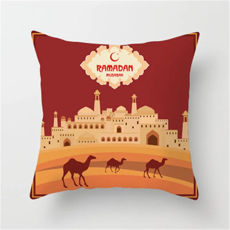 Наволочка с принтом в стиле мусульманской культуры 45x45 см подушка из полиэстера украшение для домашнего