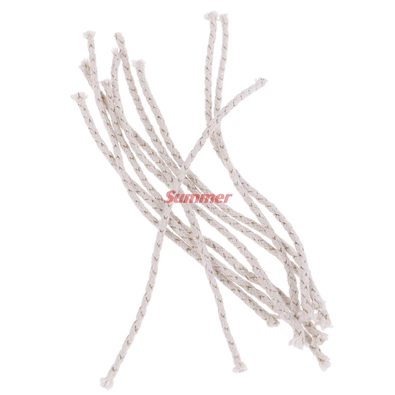 

New 10pcs Copper Wire Lighter Cotton Core Wick Kerosene Oil Lighter Accessories Replacement For Petrol Lighter Fire Starter Bulk