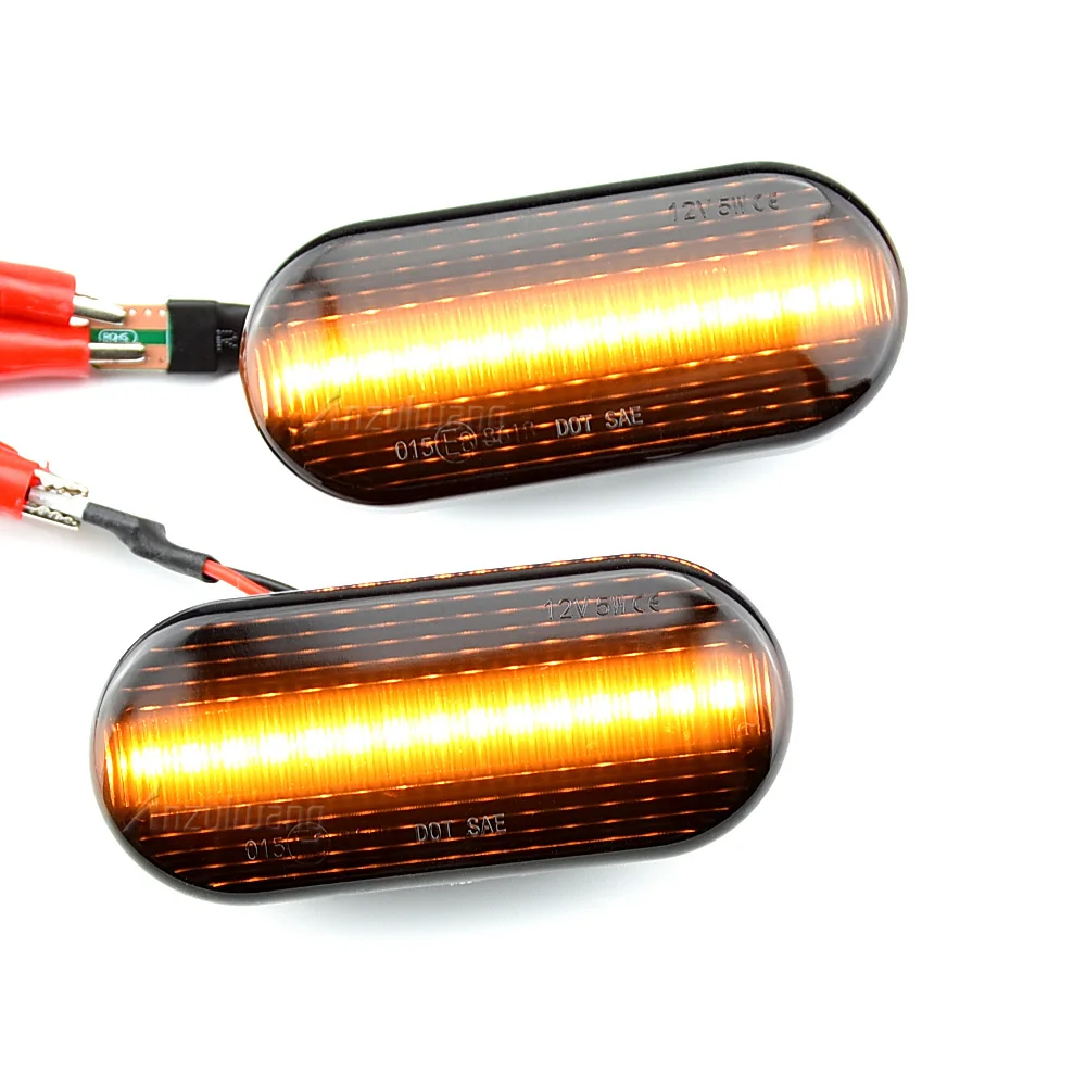 

2Pieces Led Dynamic Side Marker Turn Signal Light For Volkswagen VW Bora Golf 3 4 Passat 3BG Polo SB6 SEAT Ibiza Leon Skoda For