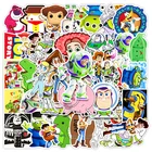 53 шт История игрушек, Disney Стикеры эстетические Чемодан холодильник пианино гитары не повторяя стиле граффити из мультфильма; Стикеры s